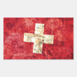 Flag of Switzerland Rectangular Stickers