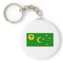 Flag of  the Cocos Islands keychains