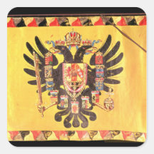 Flag of the Imperial Habsburg Dynasty, c.1700 Sticker