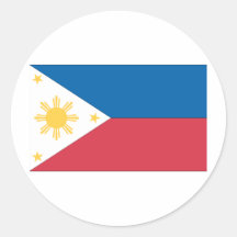 Flag of the Philippines Round Sticker