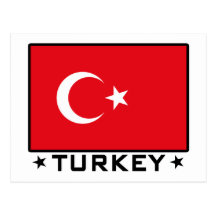 Flag of Turkey Postcard