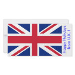 Flag of U.K., Happy Holidays from U.K. photo cards