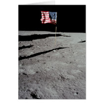 Flag on Moon, Apollo 11, NASA Greeting Card