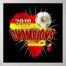 Flag Spain Champions in 2010 Print