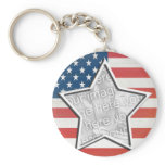 Flag with Star Keychains