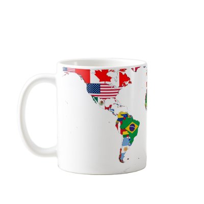 Flagged world mug