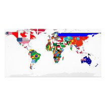 Flagged world photocard