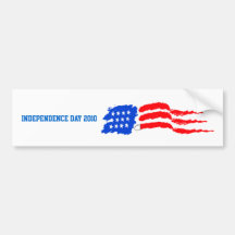 flagpaint, Independence day 2010 Bumper Stickers