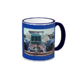 Flags and Chrome Classic Car Photograph Coffee Mugs