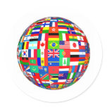 FLAGS OF THE GLOBE stickers