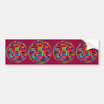 flags of the world bumper sticker