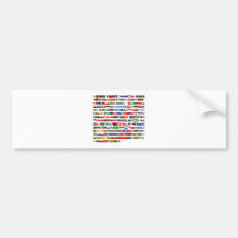Flags of the world bumper stickers