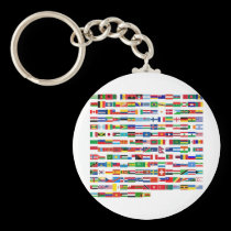 Flags of the world keychains