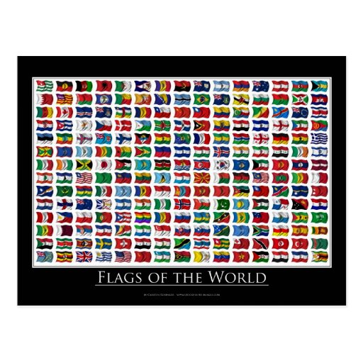 Flags of the world - Postcard
