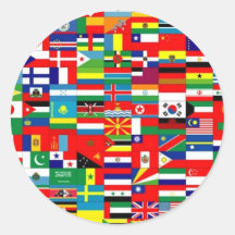 FLAGS OF THE WORLD STICKER
