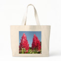 Flame Flowers tote bags