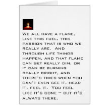 Flame Is Always There Greeting Card