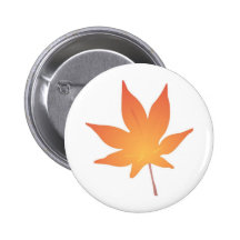Flame Orange Leaf Pins