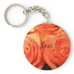 Flame Roses Key Chain