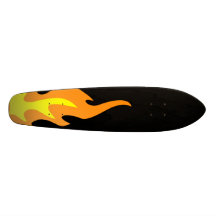 Flame Skateboard Oldschool