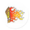 Flame Tiki God stickers