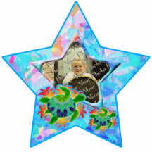 Flame Turtle Custom Photo Star Ornament Photo Cut Out