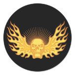 Flame-Wing-Skull stickers