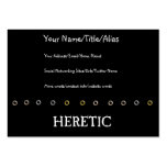 Flamed Heretic Business Card Template