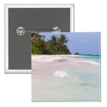 Flamenco Beach Culebra Puerto Rico Pinback Buttons