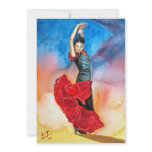 FLAMENCO DANCER watercolour Invitations