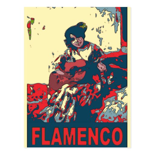 Flamenco Guitar Postcard