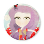 Flamenco spain girl purple tender eyes love magnet by Rupydetequila Flamenco spain girl purple tender eyes love magnet