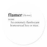 FLAMER ROUND STICKER