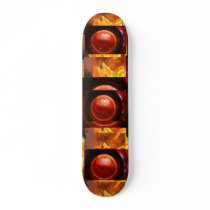 Flames of Fire Buldging Red Domes Skateboard