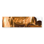 Flames of Fire in a Fireplace Bumper Sticker