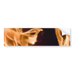 Flames of Fire in a Fireplace Bumper Stickers