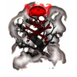 Flames, Smoke and Skull Top. t-shirts