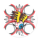Flamin' Eye Sticker