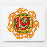 Flaming 19th Birthday Gifts Mouse Pads