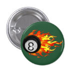 Flaming 8 Ball Pin
