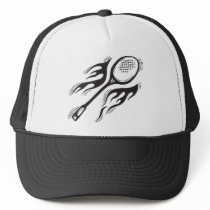 Flaming Badminton Mesh Hat