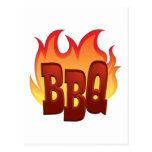 Flaming BBQ Postcards