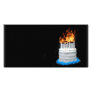 Flaming Birthday cake Photo Cards