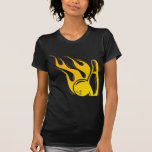 Flaming Bowling Pins T Shirts