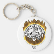 Flaming Family Crest on products Key Chains