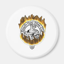Flaming Family Crest on products Refrigerator Magnet