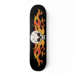 Flaming Fanged Skull Skateboards