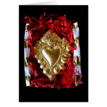 Flaming Heart - notecard