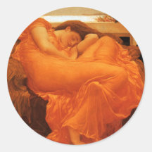 Flaming June Fine Art Sticker