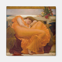 Flaming June - Frederic Lord Leighton Fridge Magnet